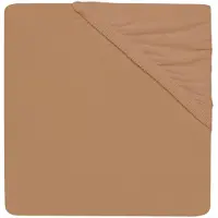 Jollein Drap-Housse Jollein Jersey Boxmatras Biscuit-75 x 95 cm