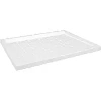 vidaXL Receveur de douche avec picots Blanc 80x100x4 cm ABS