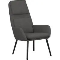 vidaXL Fauteuil relax gris foncé Tissu