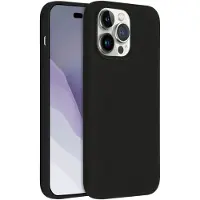 Accezz Coque Liquid Silicone avec MagSafe pour Apple iPhone 14 Pro Max - Noir