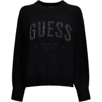 GUESS Sweater Estelle Rn Ls Swtr Zwart Dames | Pointure S