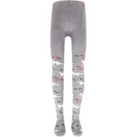Ewers Collant gris chiné / vert / rouge rouille / blanc