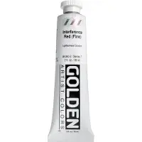 Golden Artist Colors Heavy Body Peinture acrylique Interference Red (Fin) 59 ml 1 pc