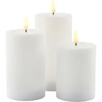 Sirius Home LED-Kerzen Set Smilla, 10/12.5/15 cm, Wiederaufladbar