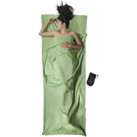 Cocoon Organic Cotton Travel Sleeping Bag Sheet Vert 220 x 90 cm