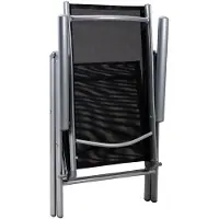 Casaria Salon de jardin aluminium 8 personnes table 190x90cm résistant aux intempéries pliable terrasse balcon ensemble de jardin noir argent Bern