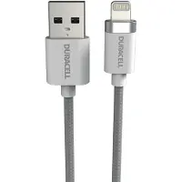 Duracell Câble USB-C pour Lightning 1m (Noir) (1 m, USB 2.0)