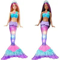 Barbie Malibu Sirène avec lumières scintillantes HDJ36