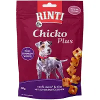 Rinti Chicko Plus Dés de fromage & jambon pour chien - 6 x 80 g