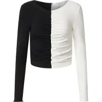 EDITED The Label T-shirt 'Karolina' noir / blanc