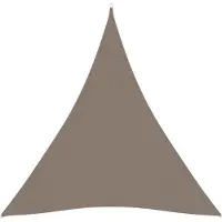 vidaXL Voile de parasol tissu oxford triangulaire 4,5x4,5x4,5 m taupe