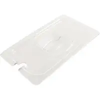 HorecaTraders Couvercles GN en plastique avec évidement pour cuillère 1/1