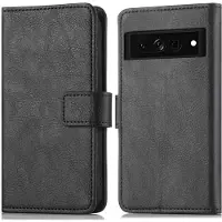IMoshion Étui de télephone portefeuille de luxe pour Google Pixel 7 Pro - Noir