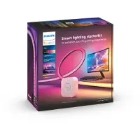 Philips Starter kit Lampe connectée Hue Play Gradient Lightstrip pour PC Gaming 3x 24-27" Noir