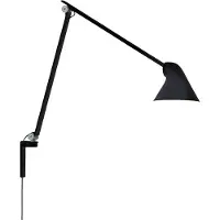 Louis Poulsen NJP Long Applique Black | With cord and wall bracket | 2700 K
