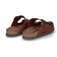 Mephisto Nerio Scratch Nu-pieds en Brun Cuir 46