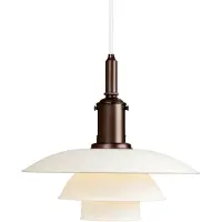 Louis Poulsen Suspension , PH 3 1/2-3, dimmable, Blanc, Salon / séjour, Métal, Design