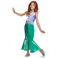 Disguise Disney Princess Ariel Classic Girl Costume Vert 3-4 Years