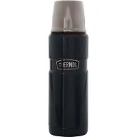 Thermos - King Bouteille 0,47L Bleu en Bois