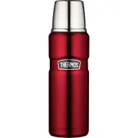 Thermos - King Bouteille 0,47L Rouge en Bois