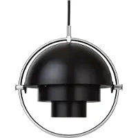 Gubi Suspension , Multi-Lite, dimmable, Noir, Salon / séjour, Métal, Design