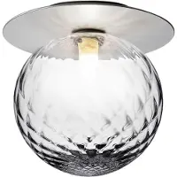Nuura Liila 1 Applique/Plafonnier Light Silver|Optic Clear | Medium