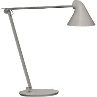 Louis Poulsen Lampe de Table , NJP, dimmable, Gris, Salon / séjour, Métal, Design