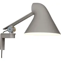 Louis Poulsen NJP Short Applique Murale Light Aluminium Grey | 2700K | With Cord - without wall box