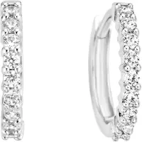 Blush Boucles d'oreilles en or blanc 14 carats avec zircone 7166WZI