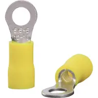 Quadrios 22C457 Cosse ronde Section (max.)=6.0 mm² Trou Ø=5.3 mm Partiellement isolée Jaune 1 kit