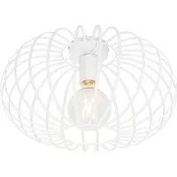 QAZQA Plafonnier design blanc 39 cm - Johanna