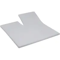 Cinderella Drap Housse Split Surmatelas Light Grey (Coton)-180 x 200 cm