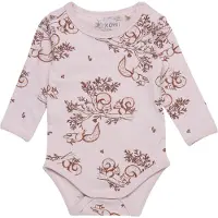 Fixoni Barboteuse / body marron / lilas