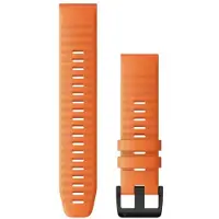 Garmin Bracelet En Silicone 22 Mm Orange/noir