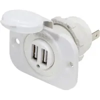 Blue Sea Systems Double Usb Charger Plug Clair