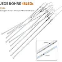 Monzana Guirlande lumineuse LED pluie d'étoiles - Blanc chaud