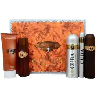Cuba Paris Gold Must Have set eau de toilette spray 100ml + eau de toilette spray 35ml + déodorant spray 200ml + gel douche 200ml + aftershave 100ml