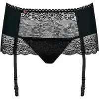 Obsessive Miamor Porte Jarretelle & Culotte Noir L/XL