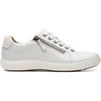 Clarks Shoes Nalle Lace Trainers Blanc EU 37 1/2 Femme