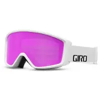 Giro Masque de Ski Giro Index 2.0 White Wordmark Amber Pink