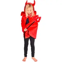 Den Goda Fen Déguisement - Cape du diable - Rouge - - 3-8 ans - Costumes
