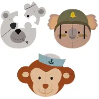 Bo Jungle B-Animal puzzle Monkey/Bear/Koala 3 pcs