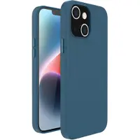 Accezz Leather Backcover avec MagSafe Apple iPhone 14 Plus - Bleu foncé