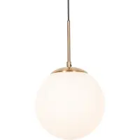 QAZQA Suspension Art Déco dorée avec verre opale - Flore