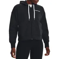Under Armour Sweat-shirt 'Essential Fleece Script FZ Hoodie' noir
