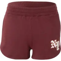 Hollister Pantalon 'DARK ACADEMIA' bordeaux / blanc