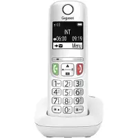 Gigaset A605A - Téléphone domestique analogique avec répondeur - facile à utiliser - touches rétroéclairées - blanc