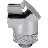 Thermaltake Pacific G1/4 90 Degree Adapter - Adaptateur de raccordement du système de refroidissement par liquide - chrome