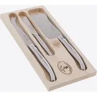 Jean Dubost Set De 3 Pièces À Fromage Inox