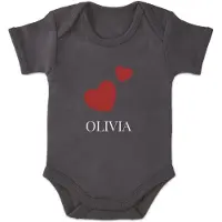Yoursurprise Body -Imprimé - Manches Courtes - Anthracite - 1 mois